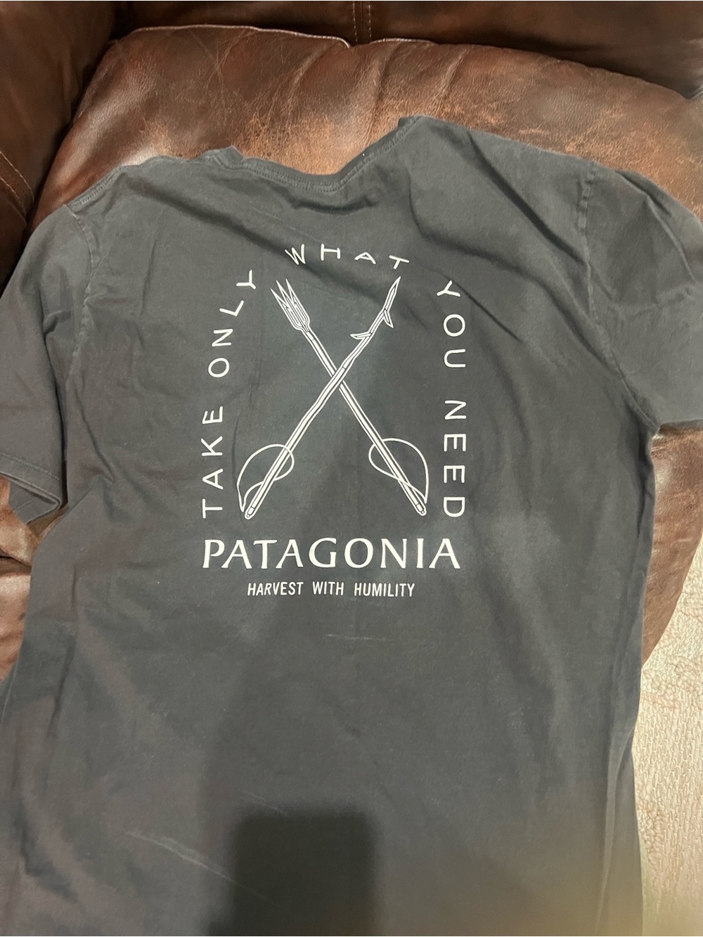 Patagonia Black Short-Sleeve Logo Tee Small